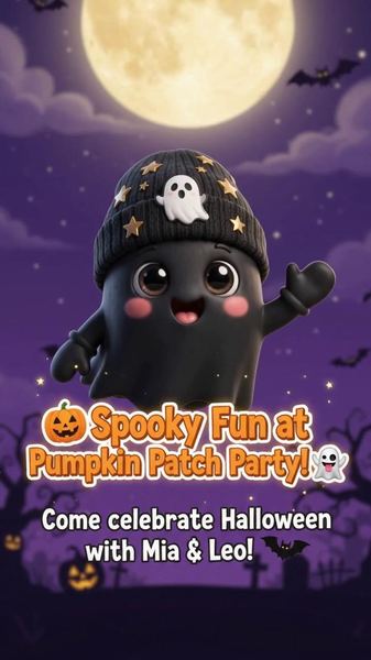 Halloween Cute Personalised Animated Invite