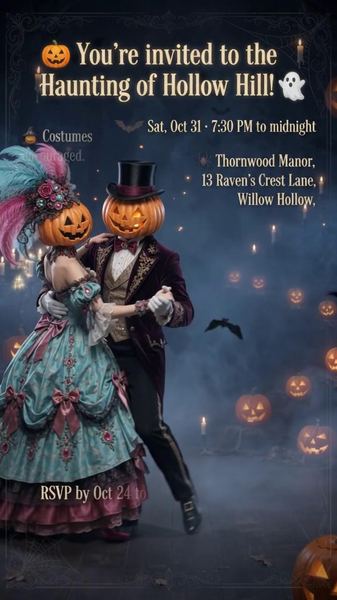 Halloween Personalised Animated Invite