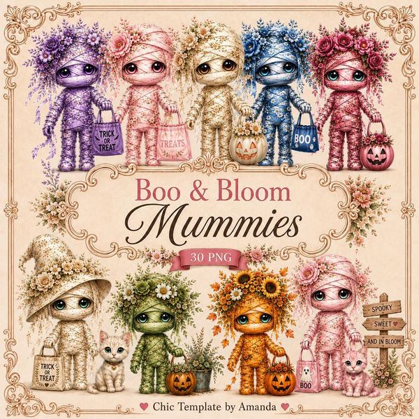 Boo & Bloom Mummies