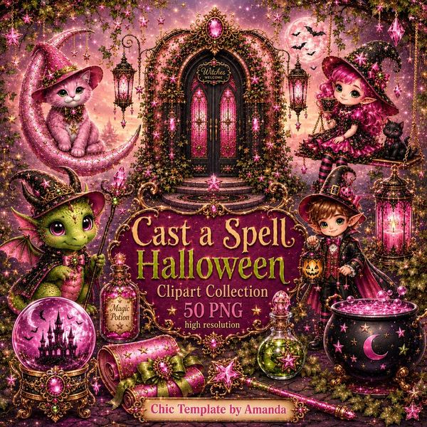 Cast A Spell Halloween Witch