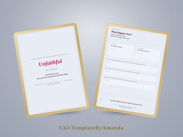 Infidelity Trauma Guided Journal App (Web): Healing Betrayal, Unfaithful Rebuilding Life (Digital Download)