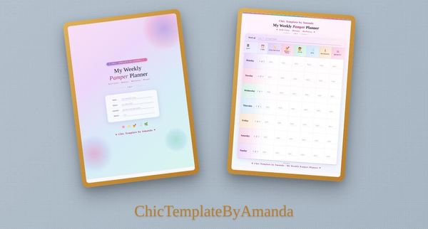 Weekly Pamper Planner App (Web)