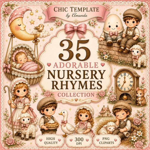 Nursery Rhyme Clipart Collection