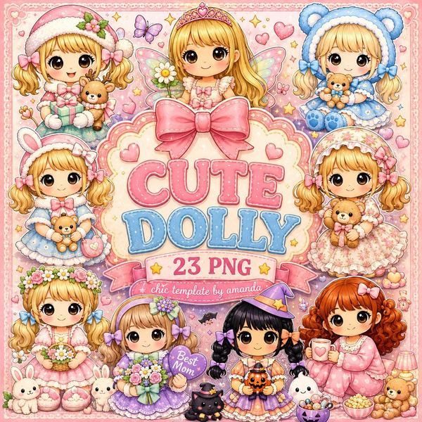 Pastel Dolly Clipart