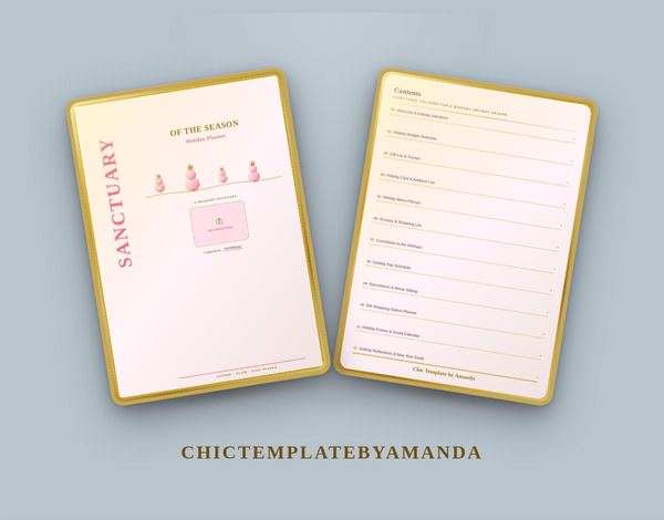 Sanctuary of the Season Holiday Planner