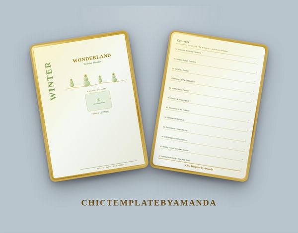 Winter Wonderland Holiday Planner
