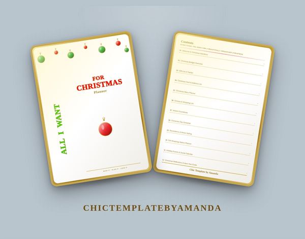 All I Want For Christmas Holiday Planner