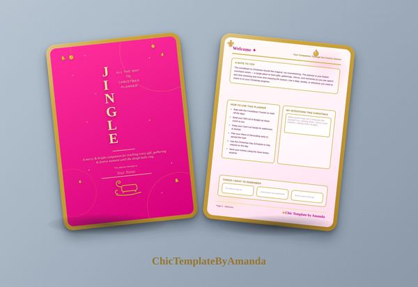 Jingle All The Way to Christmas Planner