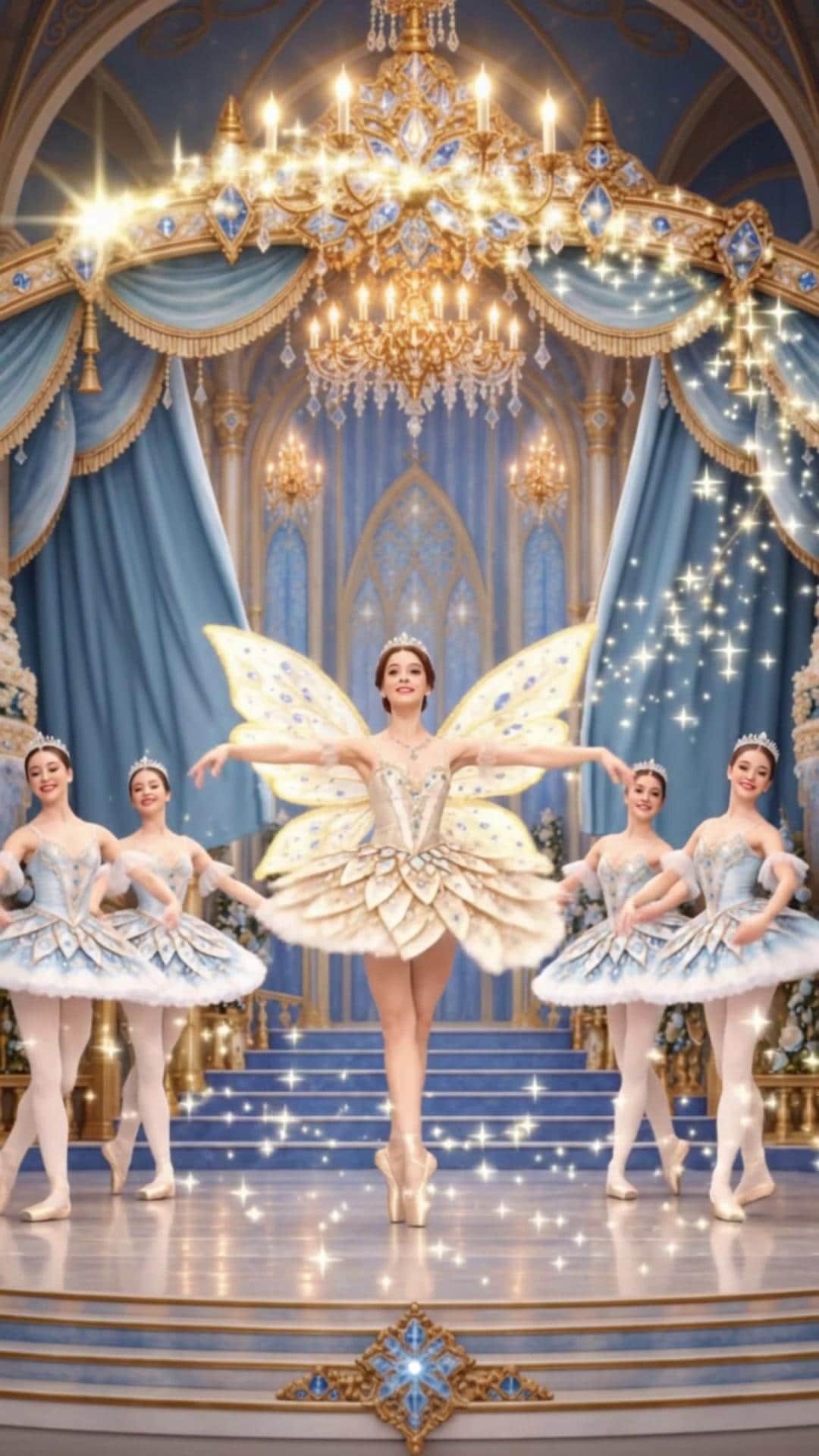 Custom Digital Christmas Card | Personalised Animated Ballet Fairy eCard | Nutcracker Winter Video Greeting | MP4
